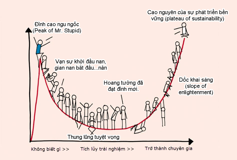 Thí dụ mô phỏng hiệu ứng hình sin của Dunning-Kruger