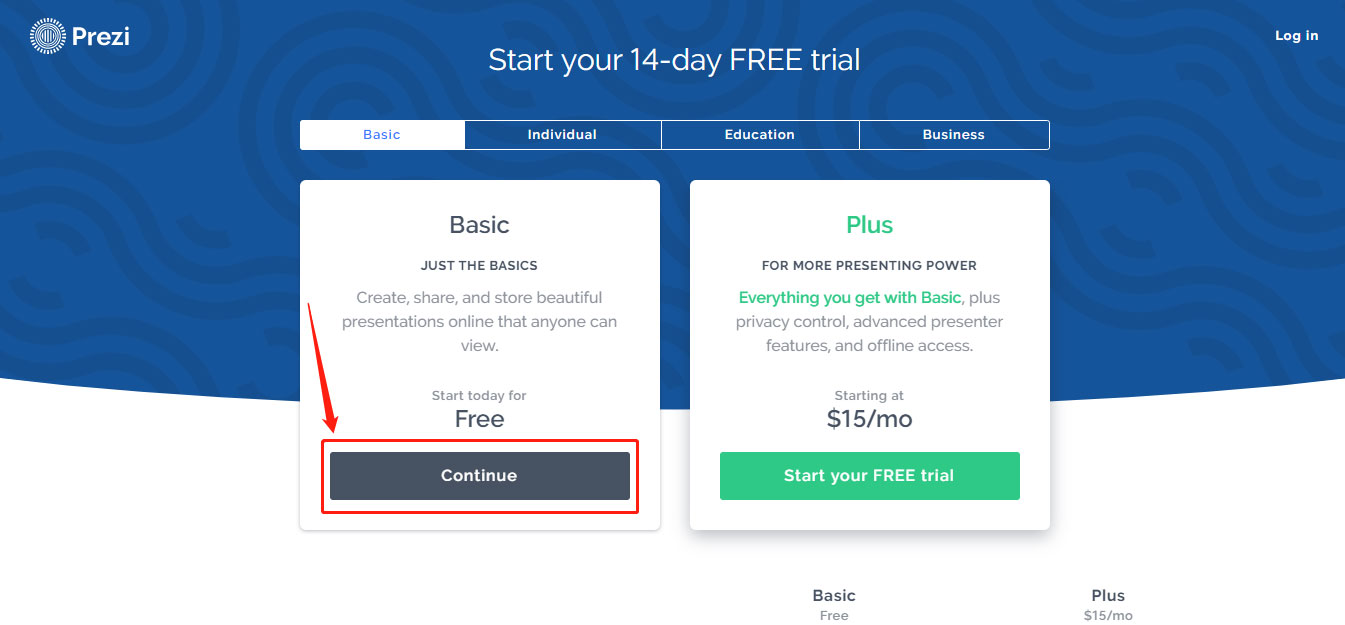 Chọn đăng ký trải nghiệm tài khoản free 15 ngày.