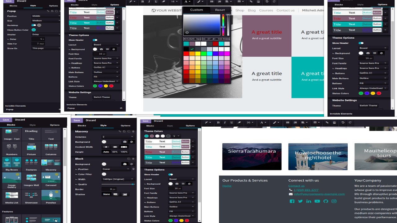 Odoo Web Builder Toolkit
