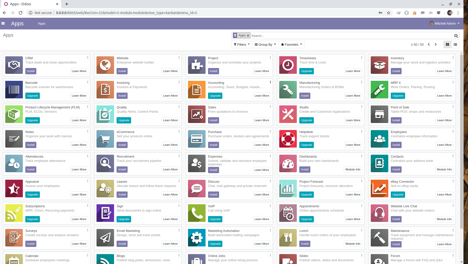 odoo  \apps