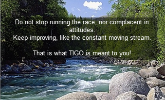  Keep improving, like the constant moving stream