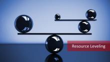  Resource leveling is mainly done by setting realistic project deadlines by extending or curbing a project's start and finish dates.